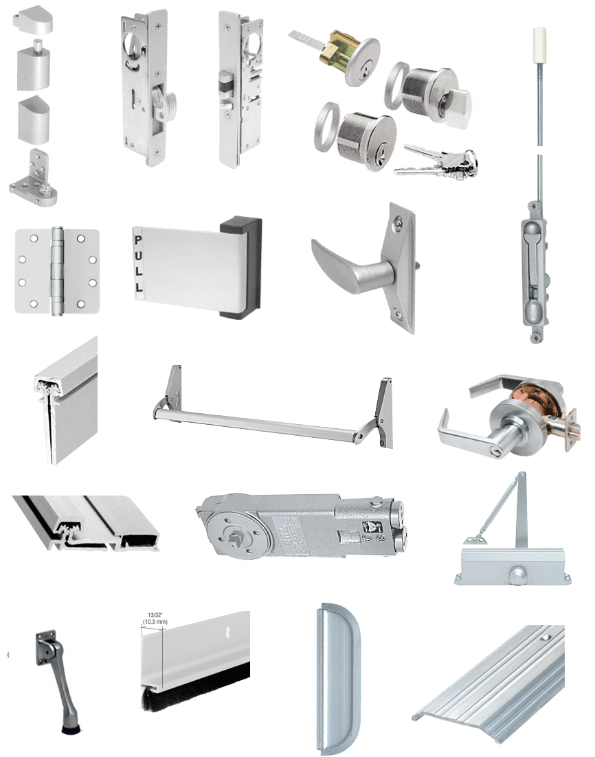 Storefront hardware